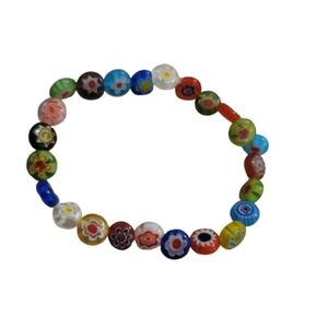 John Galt Floral Beaded Bracelet Colorful Beaded Bracelet